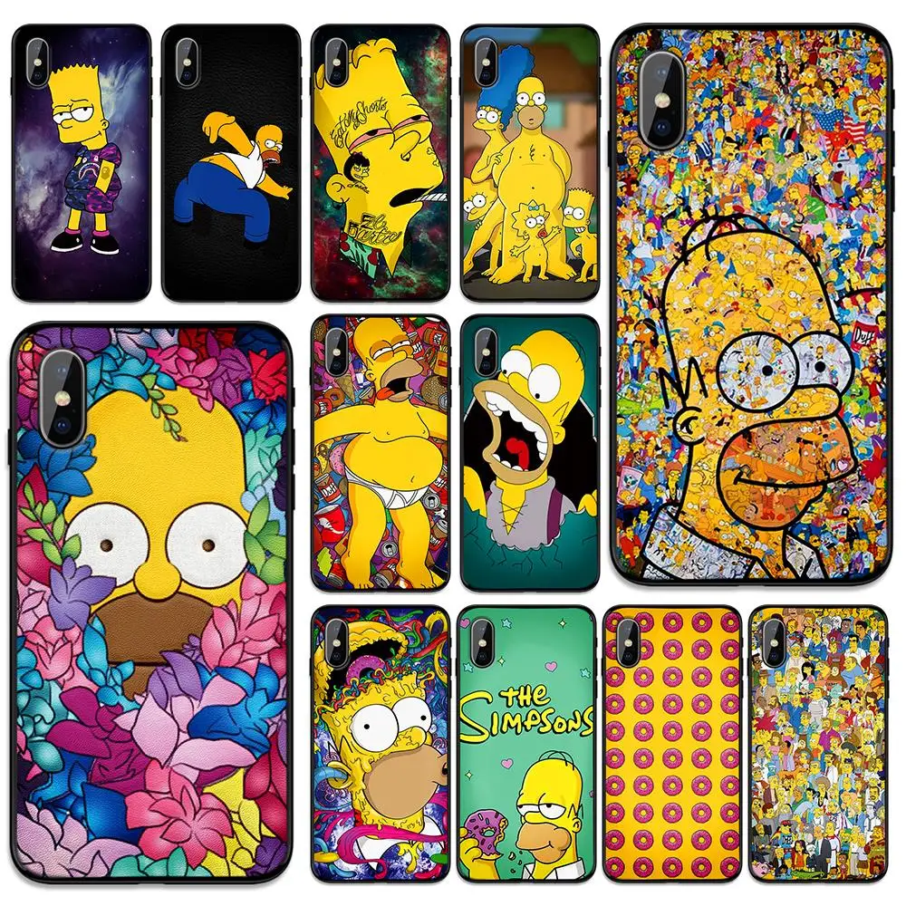

The overwrought and adorable simpsons Soft TPU Case Cover for Apple iPhone 6 6S 7 8 Plus 5 5S SE X XS MAX XR Silicone Cases