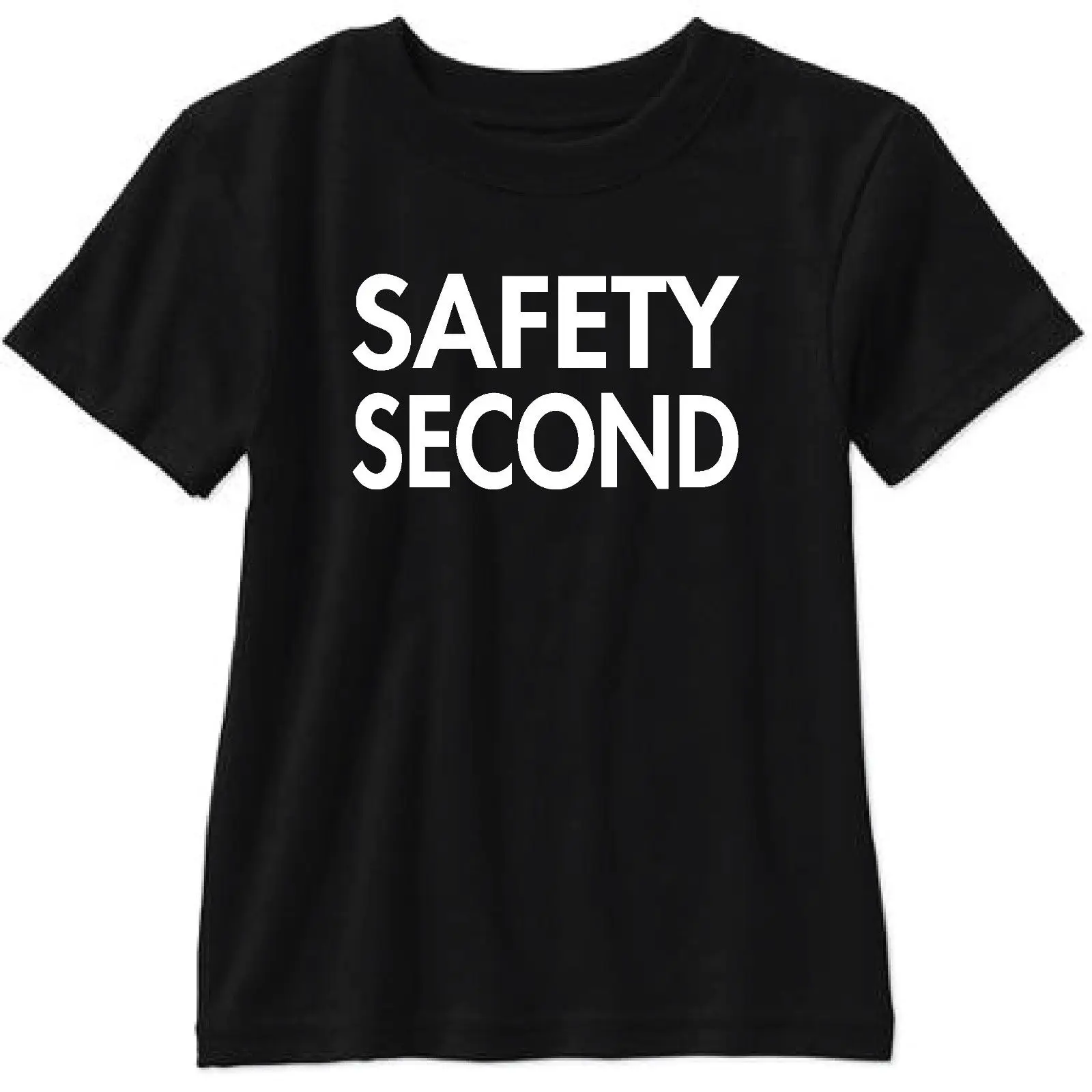 Safety Second смешной короткий рукав Футболка Gildan Удобная футболка Повседневная с