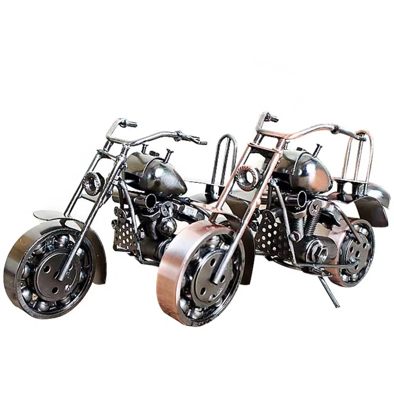 

Iron Harley Motorcycle Model Collection Metal Craft Home Decoration Desk Decor Modern Harley Autocycle Figurine Ornament Gift