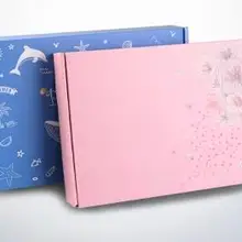 Промышленная печать гофрированная картонная упаковочная коробка для почтовой упаковки