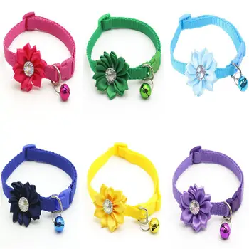 

Easy Wear Cat Dog Pet Collar with Bell Adjustable Buckle Dog Collar Cat Puppy Pet Supplies Accessories Small Dog Chihuahua Name