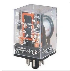 

MK2P-I AC 110V Relay 8-Pin 10A 250VAC With PF083A Socket Base