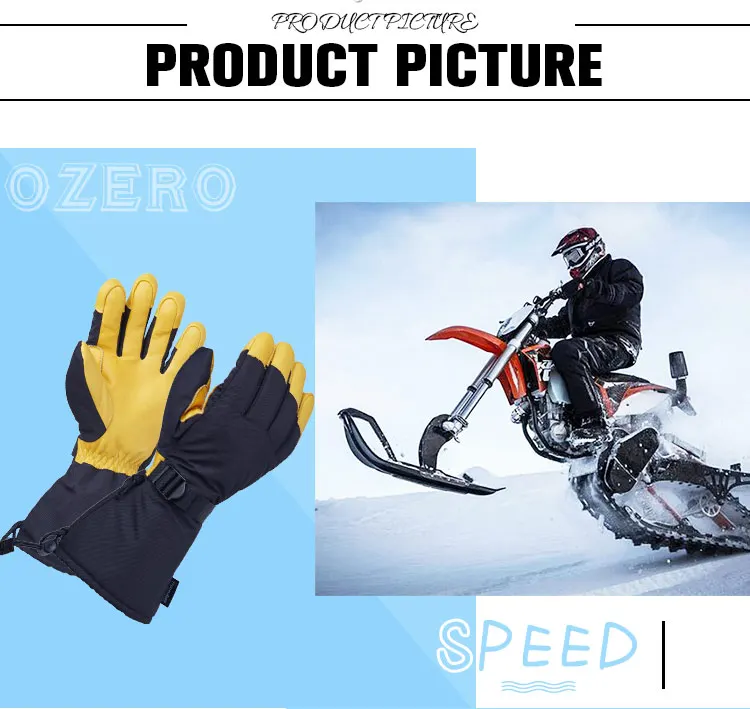 Озеро лыжный Лыжный спорт перчатки зимние сноуборд 3 м подводный спорт для езды на мотоцикле, с защитой от ветра Водонепроницаемый теплые перчатки для Для мужчин женщина