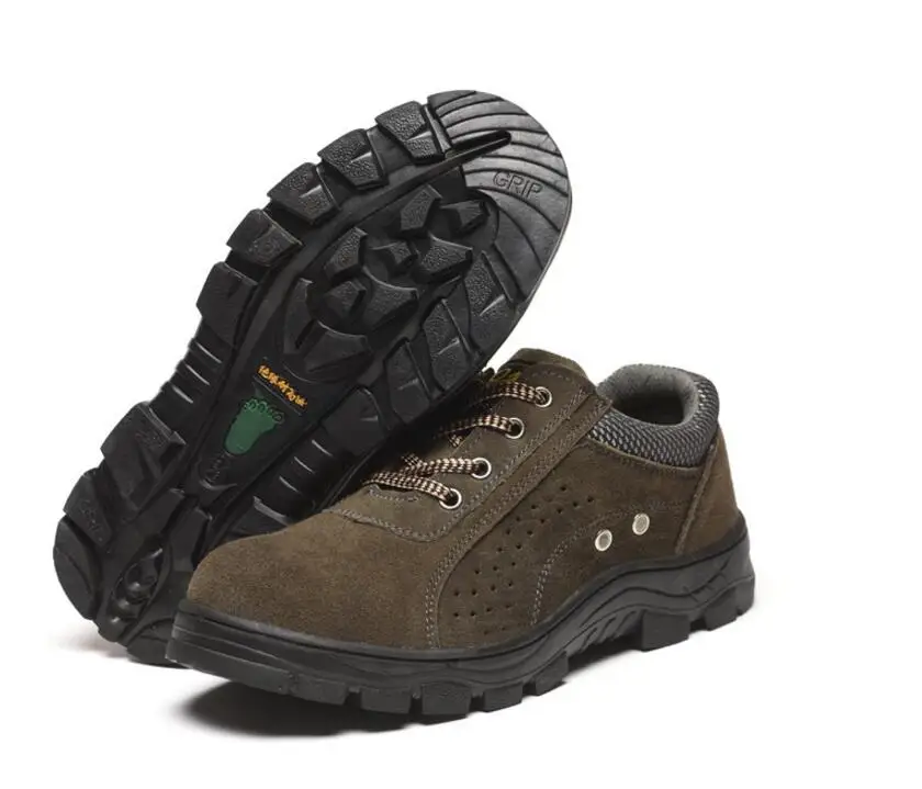 Men Winter Work Safety Shoes Steel Toe Warm Breathable Men's Casual Boots Puncture Proof Labor Insurance Shoes