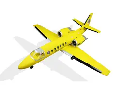 Dynam желтый 1180 мм Cessna 550 Turbo Jet RC PNP пропеллер самолет с мотором сервоприводы TH03704