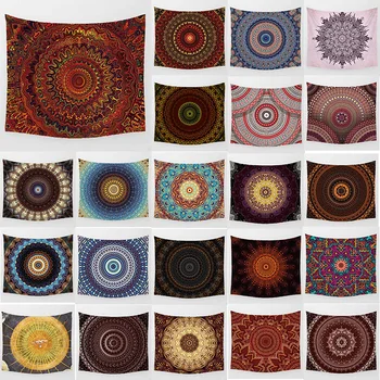 

Unicorn HD printing large tapestry mandala flowers wall hanging tapestry home decoration wall tapestry