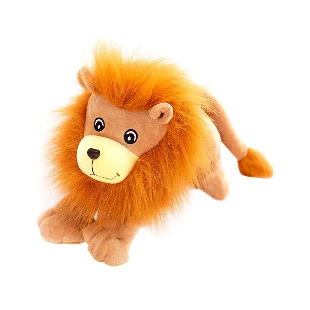Cute Lion Plush Toy Doll Cartoon Dolls Pillow Simulation Plush Lion For Children's Day Gifts Surprise Present Room Decoration
