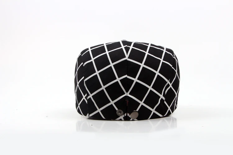 spring summer artist plaid berets hat gorras planas duckbill boina feminina flat sun hat vintage newsboy hat peaked cap bone men white beret men