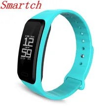 Smartch сердечного ритма R1 Smart Напульсники touch браслет bluetooth шагомер спортивные Фитнес трекер для iphone Andriod телефон