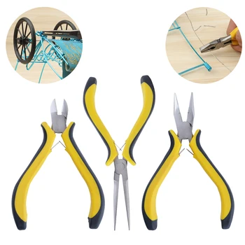 

High Carbon Steel 4.5" Mini Side Cutting Plier Mini Combination Plier Mini Long Nose Plier Mini Needle Nose Plier