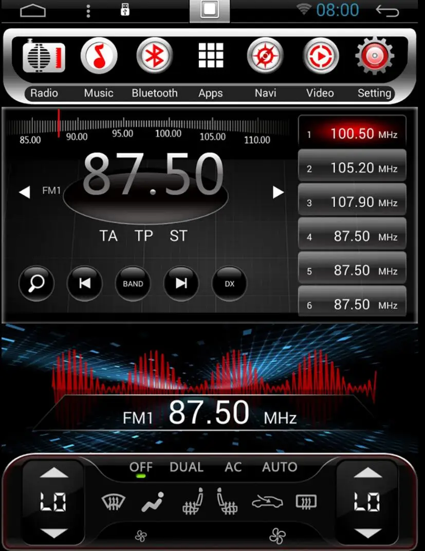 Perfect 12.1" Android 6.0 Car Audio 2Gb Ram 16Gb Rom For Ford Mondeo 2013 2014 2015 Support steerring wheel control 1024*600 4