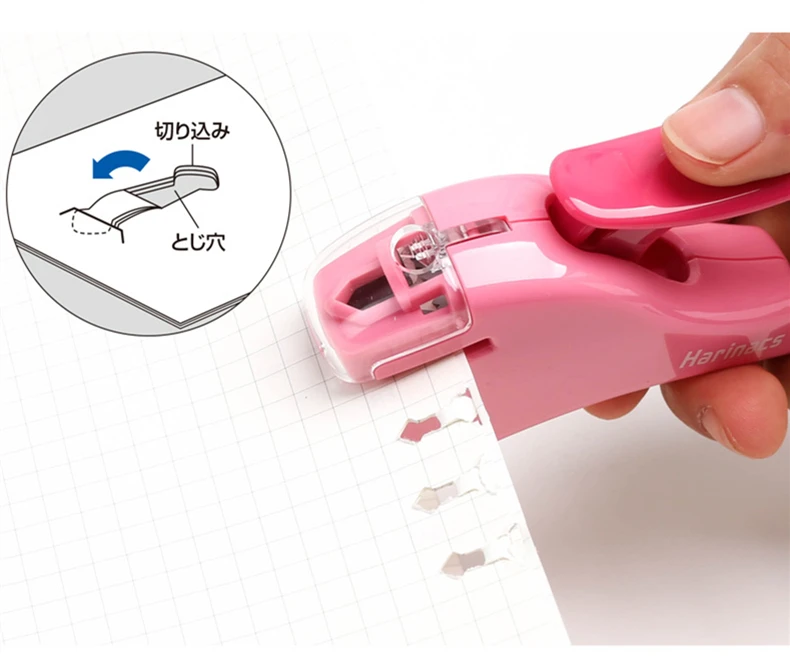 Creative Hot Mini Stapler Safe Staple Free Stapler Office Paper binding Stapleless Stapler Without Staple