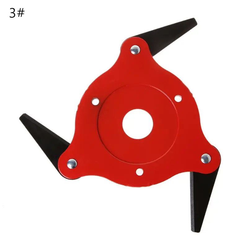 3, 6 комплектов/партия, Футболка лезвие марганцевая стальная бритва газонокосилка триммер травы режущая головка лезвие для сада Газонокосилка аксессуары Мощность инструменты