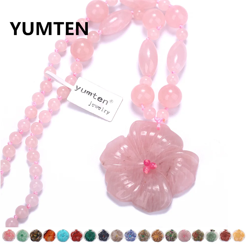 

Pure Natural Crystal Sona Pendant Female Couchon Dongling Jade Turquoise Pendants Rose Chalcedony Pendanf Love Gift Jewelry More