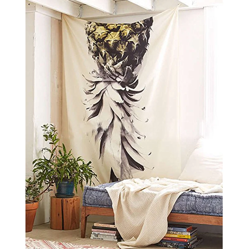 

1PC Pineapple Tapestry Wall Hanging Carpet Sofa Cover Beach Towel Throw Picnic Blanket Tablecloth Playa Shawl Couverture Polaire