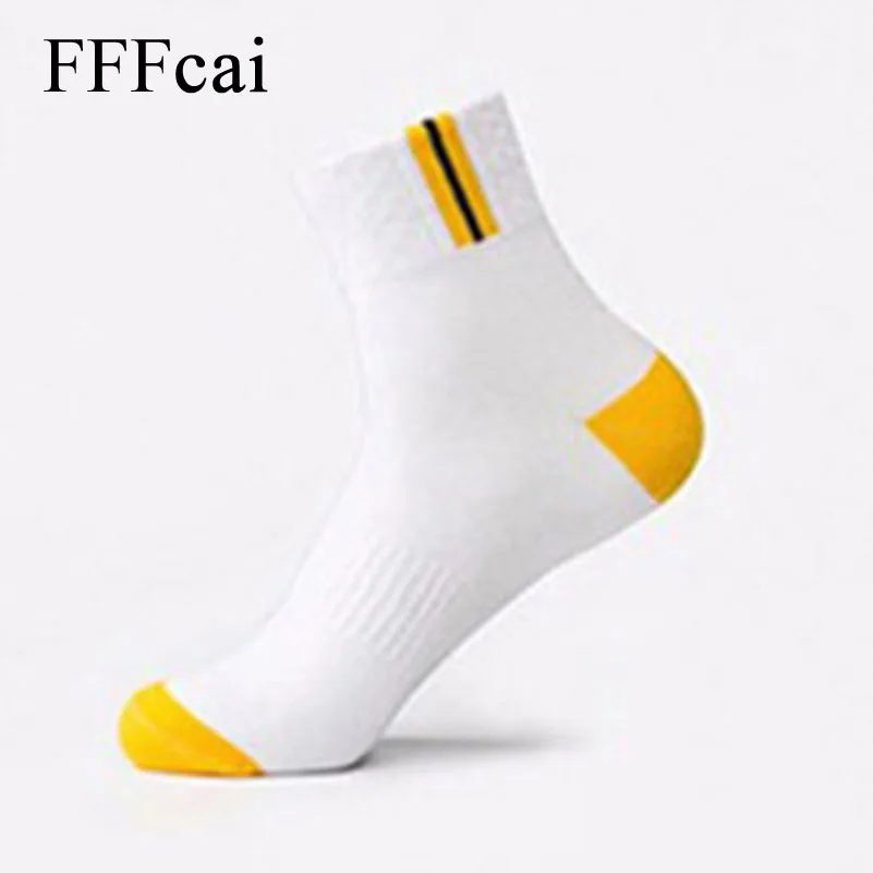 FFFcai 5 пар/лот носков смешанных цветов Один размер Чистый хлопок полосатые