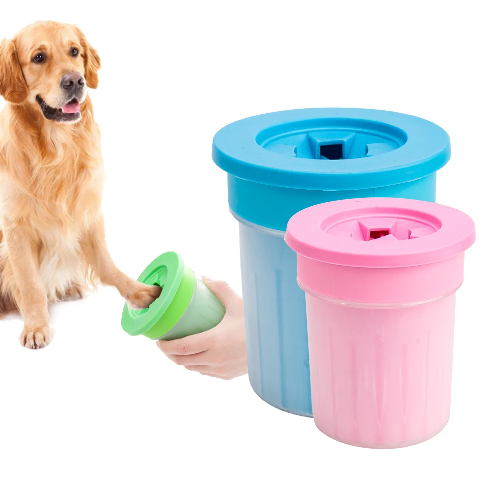 

Pet Cats Dogs Foot Clean Cup For Dogs Cats Cleaning Tool Soft Plastic Washing Brush Paw Washer Pet Accessories for Dog