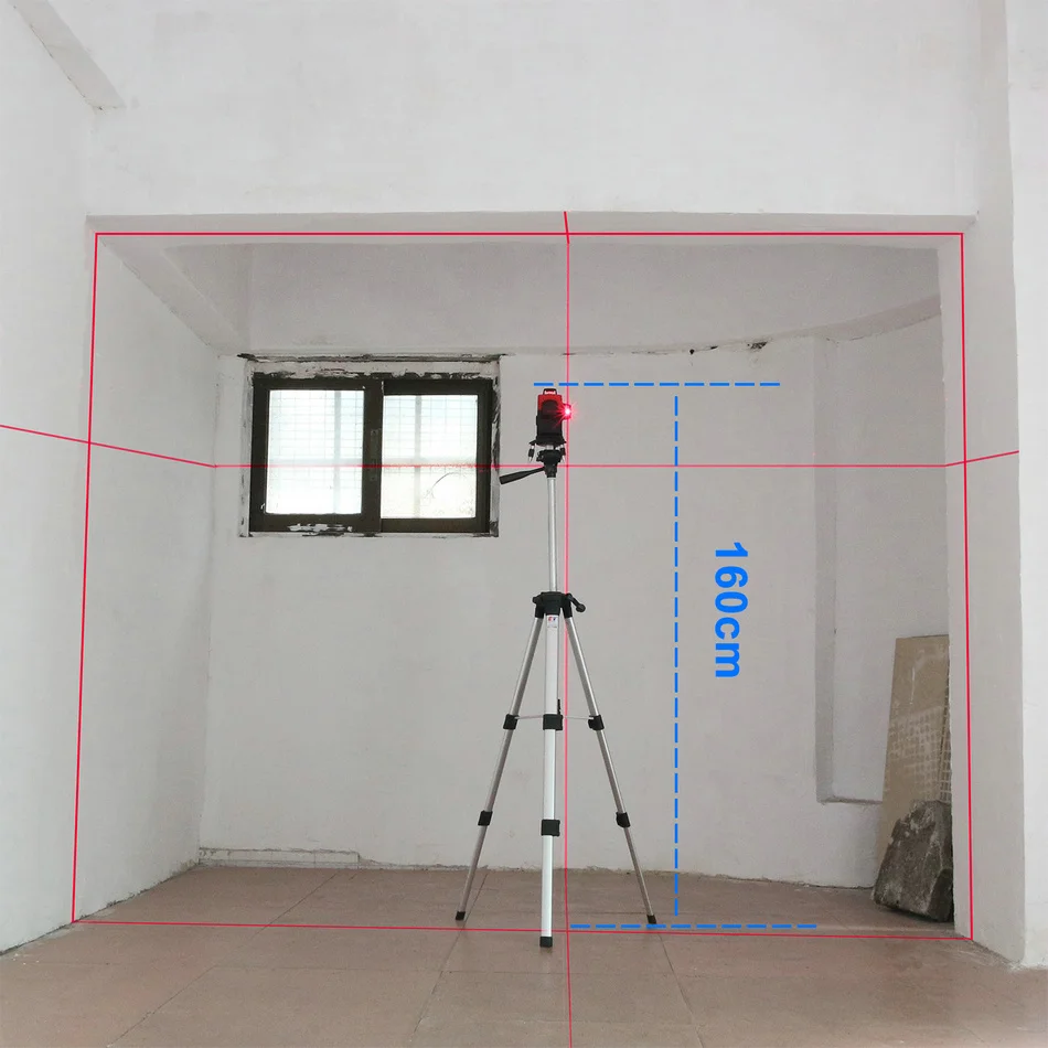 Kaitian 3D лазерный уровень штатив и приемник самонивелирующийся Профессиональный 360 вертикальный горизонтальный мощный красный линейный уровень лазеры кронштейн