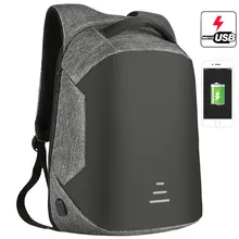 Противоугонный рюкзак для мужчин рюкзак для ноутбука 15,6 дюймов Оксфорд водонепроницаемый зарядка через usb Школьный Рюкзак Для Путешествий мужской подростковый
