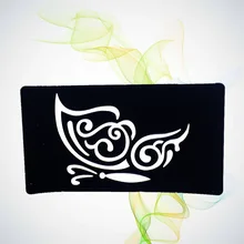 Кружева бабочка поддельные трафареты татуировки для женщин девушек боди-арт рука хна татуировки темпальт наклейки для аэрографа рисования краски HG51