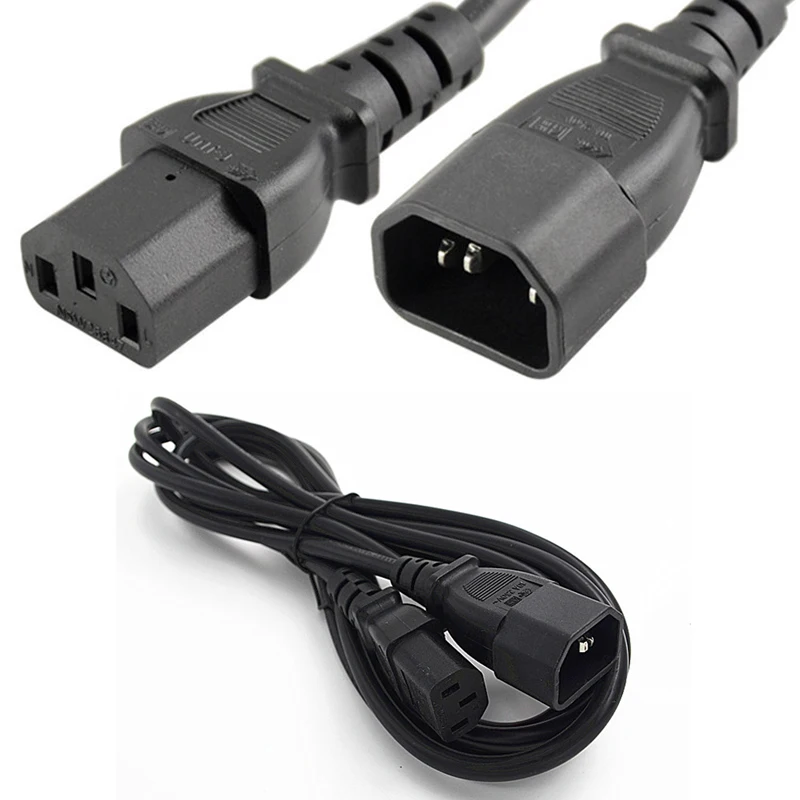 IEC 320 C13 to C14 CPU PDU Power Mains Male to Female Extension Cable