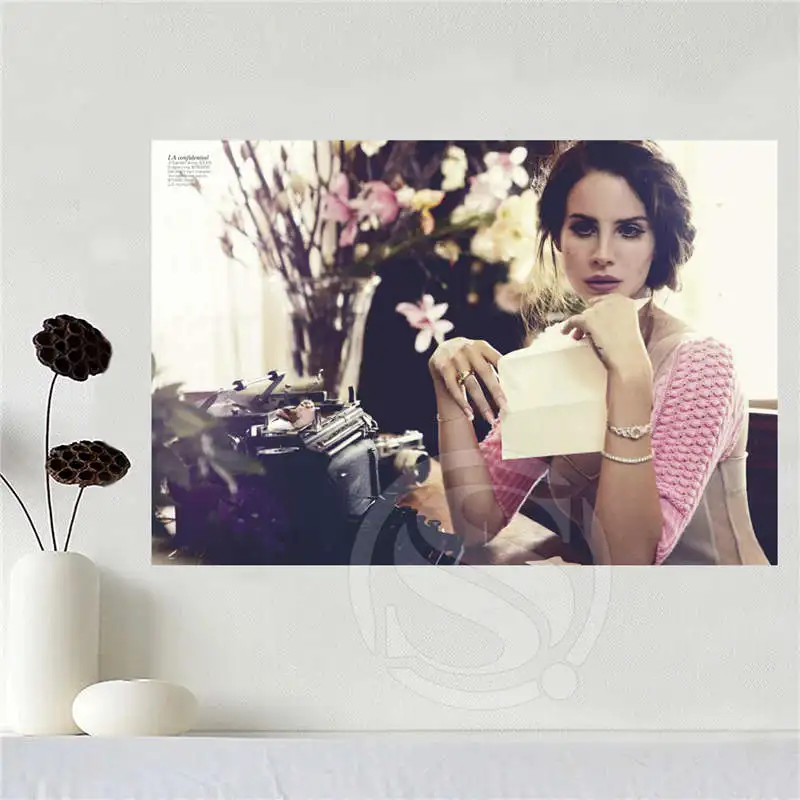 New Custom Lana Del Rey LA to the Moon Silk Poster Wall Decor