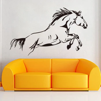 

PVC Horse Wall Sticker Removable Animals Creative Beautiful Decals Living room sticker