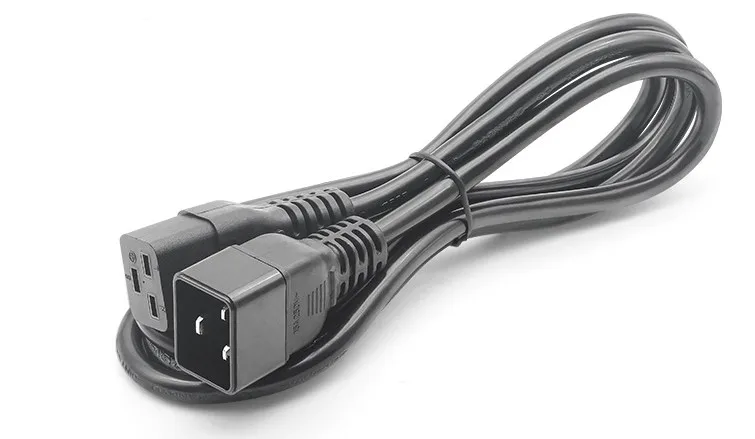 1 pcs C19 C20 Power Cord Server UPS Power Cable C19 Female to C20 Male power supply cord 3X2.08mm square Power Wire 16A/250V