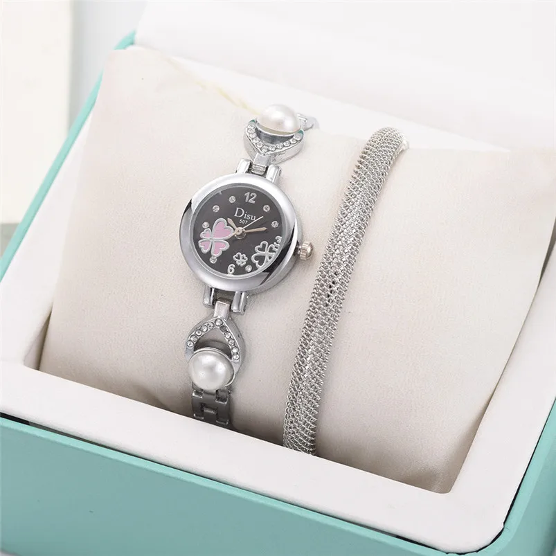 Fashion casual watches women gold small Light Luxury Girl Temperament Watch Bracelet Set Chain Watch Birthday Gift D25 (7)