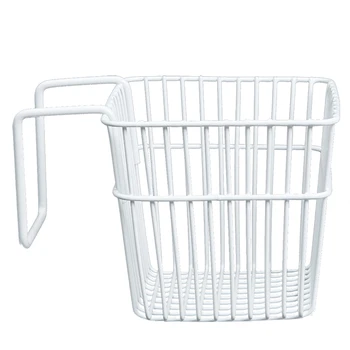 

HOT SALE 2Pcs Metal Storage Basket Kitchen Door Cabinet Drawer Back Hanger Bathroom Office Sundries Organizer Rack Hook Holder