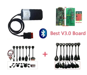 

Newest V3.0 PCB vd ds150e cdp pro plus Latest 2016.R0 with bluetooth for delphis car OBD2 diagnostic tool+16pcs car/truck cables