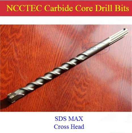 [SDS-PLUS+ крестообразная головка] 10*360 мм 0,4 ''твердосплавные настенные сверла NCP10SP360C для точного процесса сверла отверстий