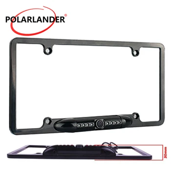 

Waterproof for US Car License Plate frame Camera 8 LED Night Vision rear view reverse parking Camera