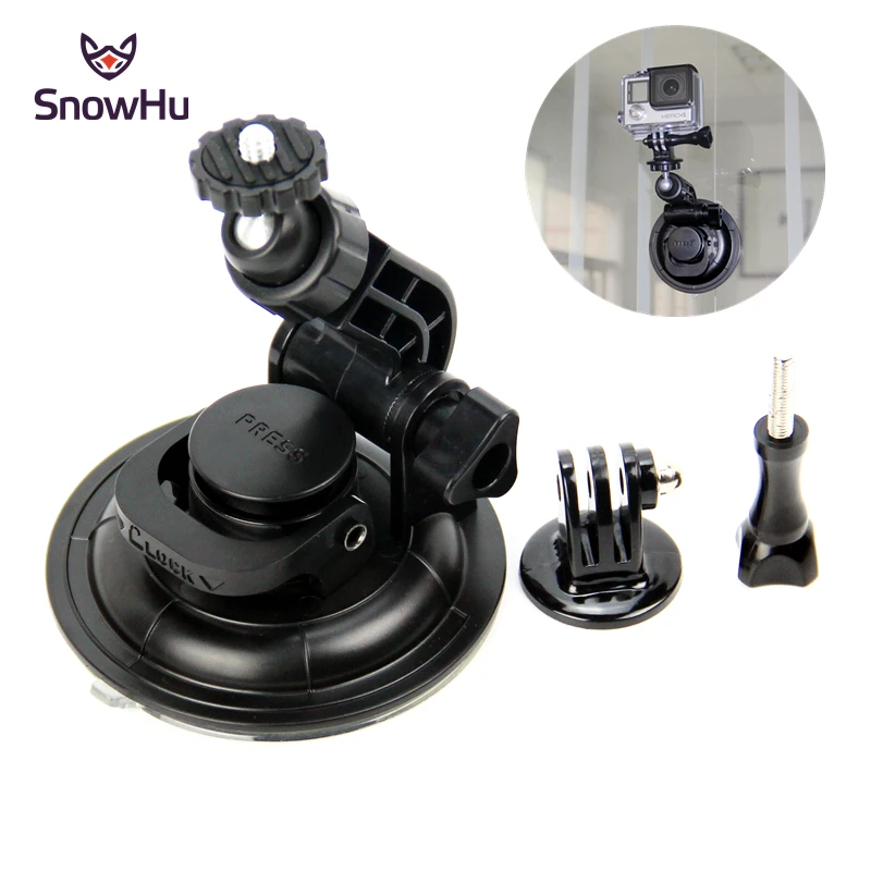 

SnowHu for Gopro accessories car Mount Suction Cup tripod 9CM Diameter base mount for Go pro Hero 7 6 5 4 Xiaomi Yi SJ4000 GP70