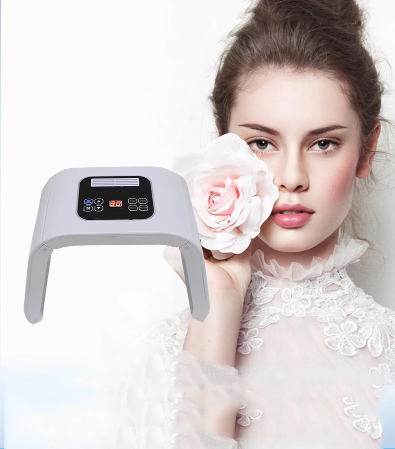 4 Colors Led Light Facial Mask Machine Face Whitening Skin Rejuvenation LED Therapy Acne Freckle Removal 2