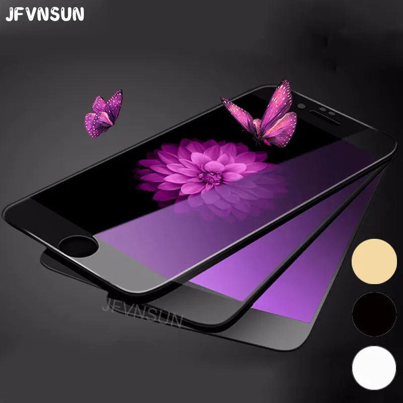 Закаленное стекло для iPhone 8 7 6 6S plus SE 5 5S S с полным покрытием 2.5D 9 H Защитная пленка