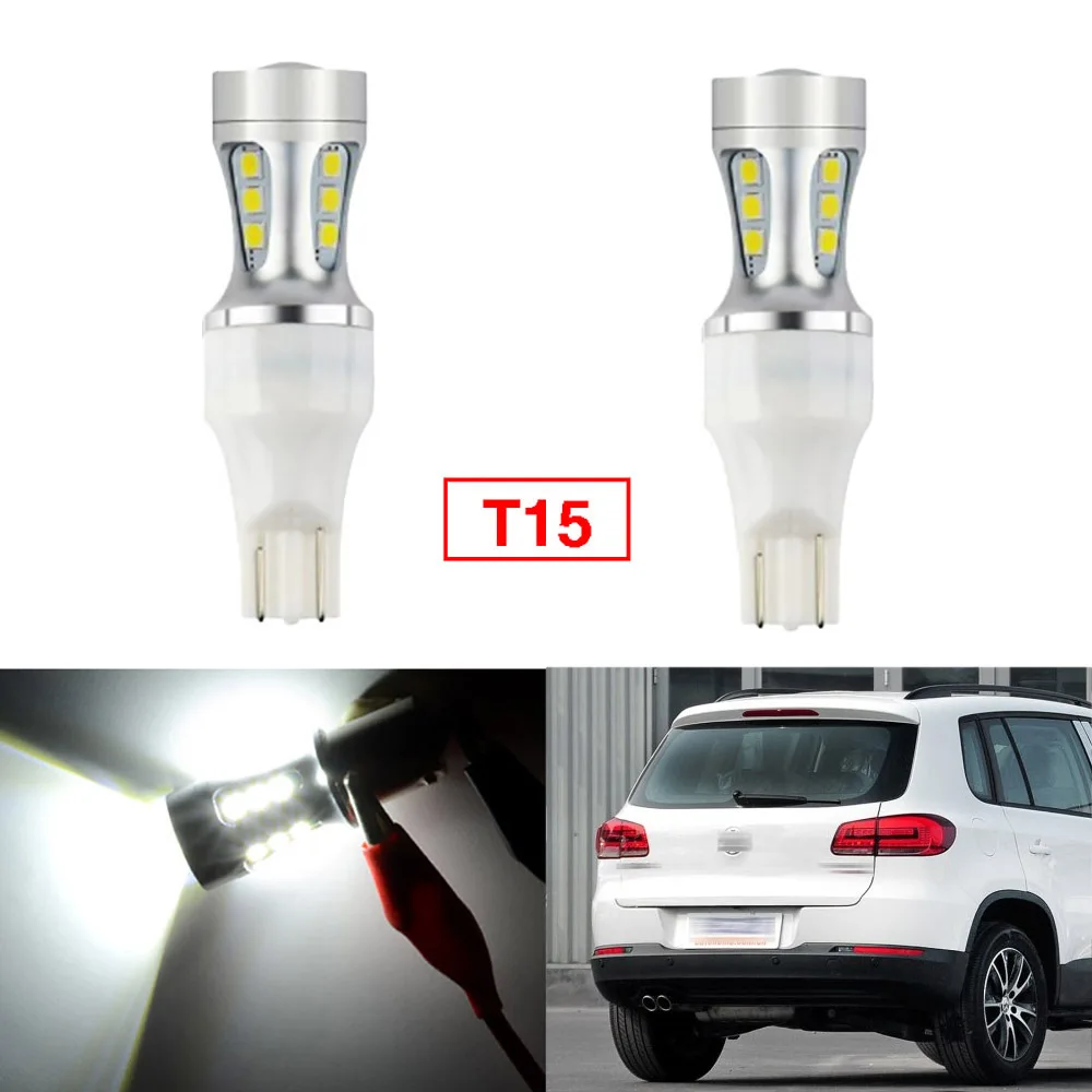 Ownsun 2Pcs Error Free LED Reversing T15 Back Up Reverse Light Bulbs