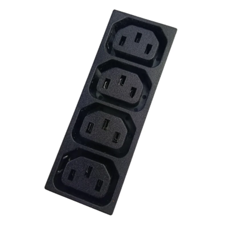 Шасси мама 3 контакта четыре в одном AC IEC320 C13 C14 встроенный разъем адаптер