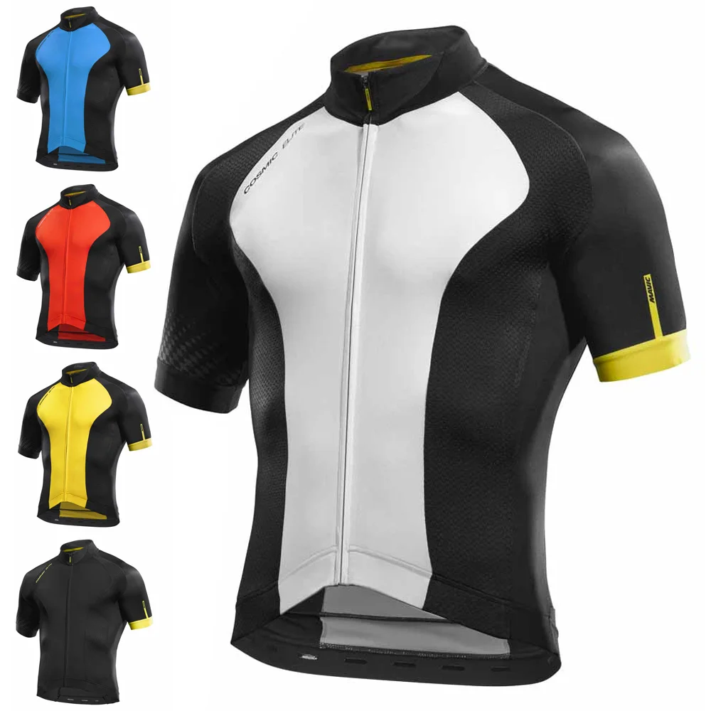 

2018 mavic Breathable Cycling Jersey Summer MTB Bicycle Cycling Clothing Maillot Ciclismo Bike Clothes Sportwear For Men