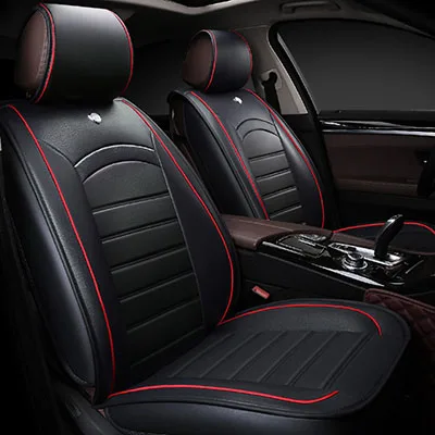 Универсальные чехлы для сидений автомобиля mazda 6 gh CX-5 CX-7 CX-9 2 3 bk 6 gg 323 626 demio авто аксессуары защитный чехол для сиденья машины - Название цвета: black no pillow