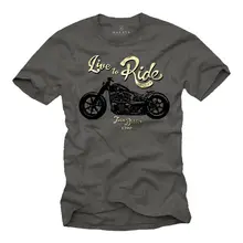 Горячая Распродажа, модная футболка, футболка с героями мультфильма «моторрад эррен», футболка с надписью «mit Custom 2 Bobber-Live to Ride Biker Manner», футболка
