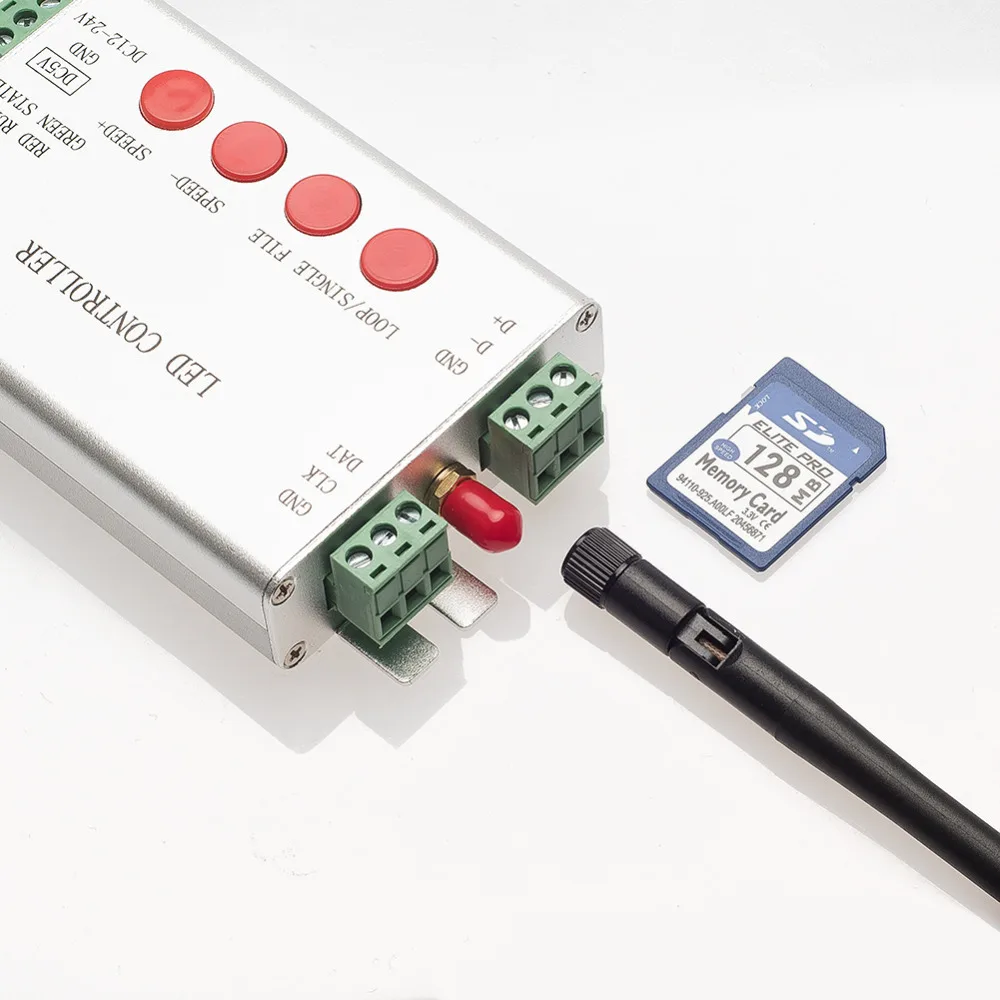 Светодиодный Wi Fi Управление Лер 1 порт 2048 пикселей DMX512 поддержка WS2812 и т. д.