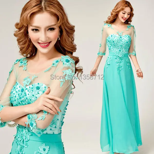 aquamarine evening gowns