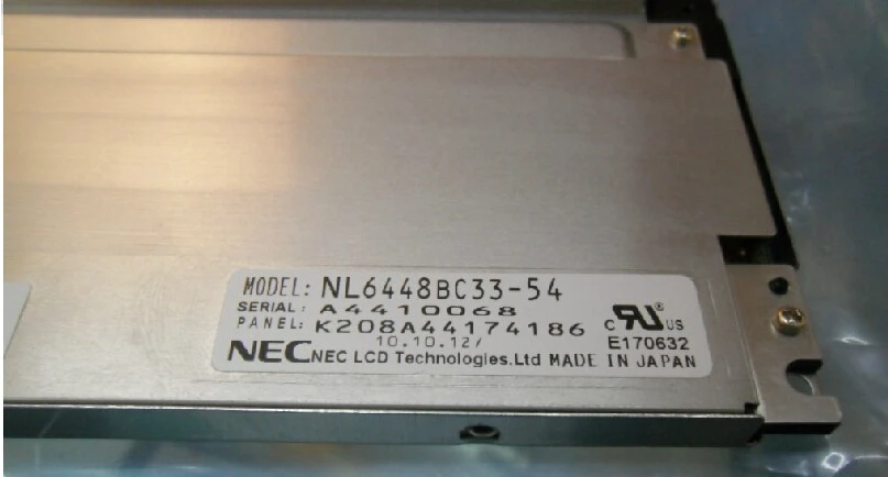 

NL6448BC33-54 NL6448BC33-59 10.4" INDUSTRAIL LCD PANEL