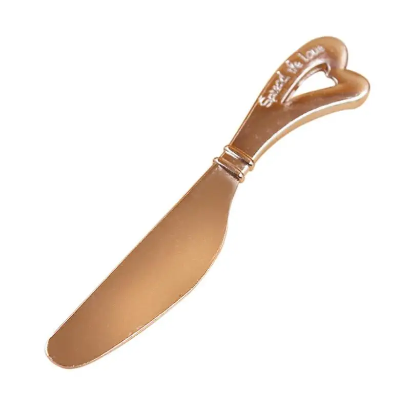 1 Pcs Gold Alloy Mini Cream Butter Knife Cake Tools Wedding Favors For