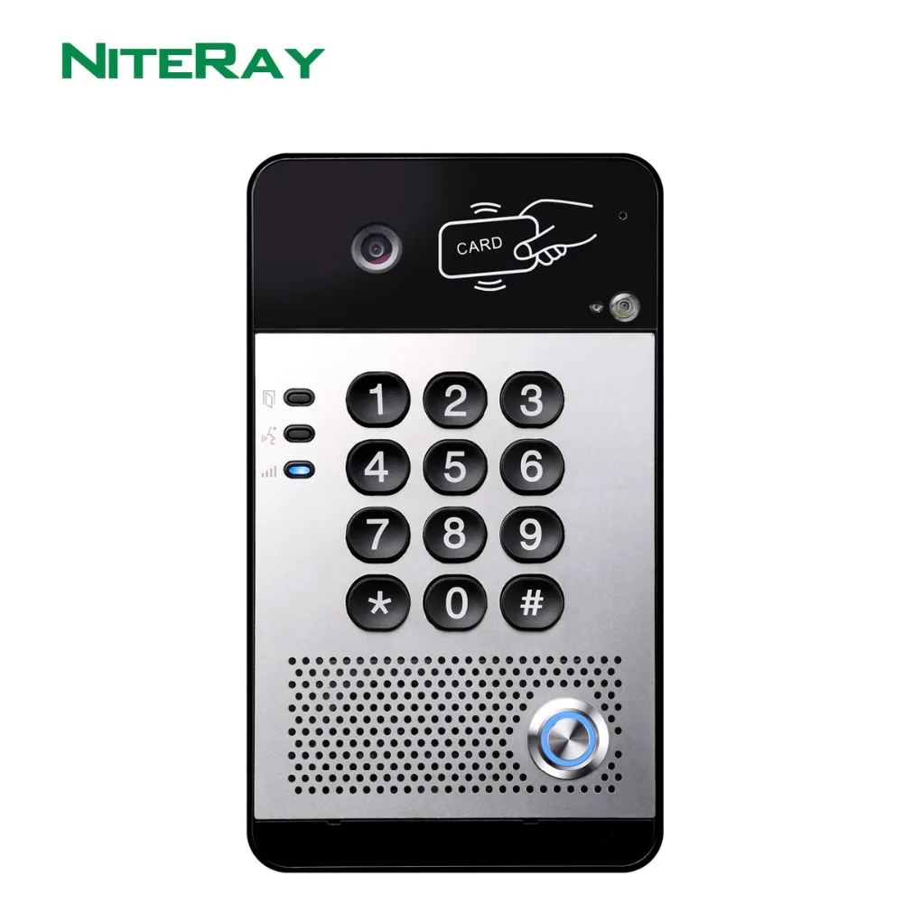 Дверной Звонок IP дверной домофон Voip система контроля доступа к RFID карте NiteRay