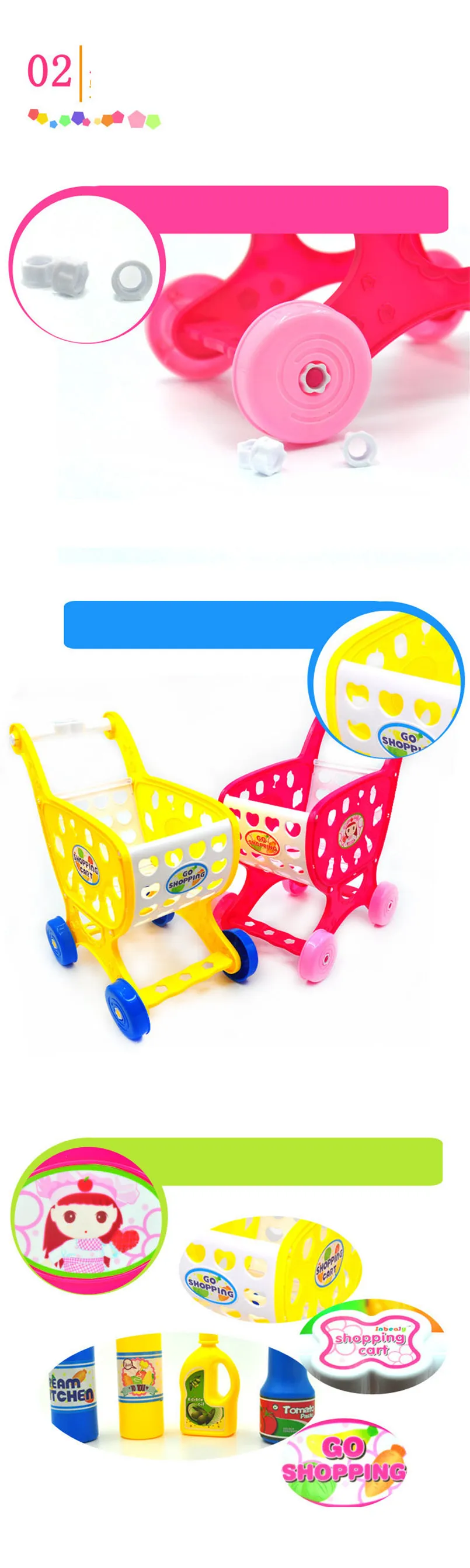 19 шт. мини моделирование Корзина Игрушки комплект детская тележка супермаркета ролевые игры игрушка Овощной набор для фруктов забавные подарки