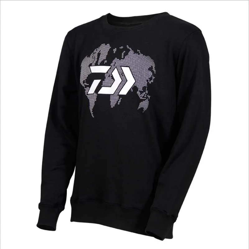 

2018 Autumn And Winter DAIWA Dawa Cotton Fishing Warm Long-sleeved Breathable Fishing Clothes Sweater Casual Sports Round Neck