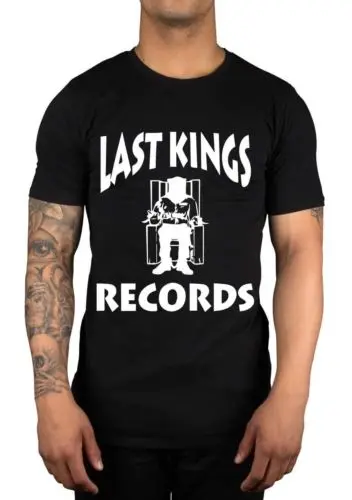 Last Kings и записи Футболка рэп стеллаж для выставки товаров одежда с принтом город в