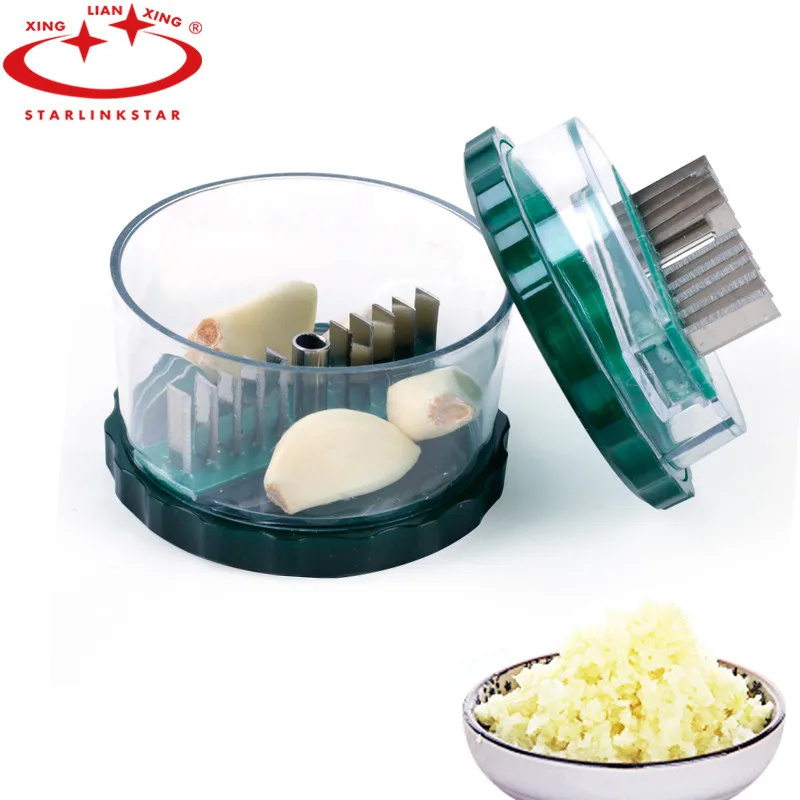 

1PC Garlic Press Crusher Chopper Slicer Cutter Garlic Grinding Ginger Garlic Manual Press No-touch Grater Mincer Kitchen Gadgets